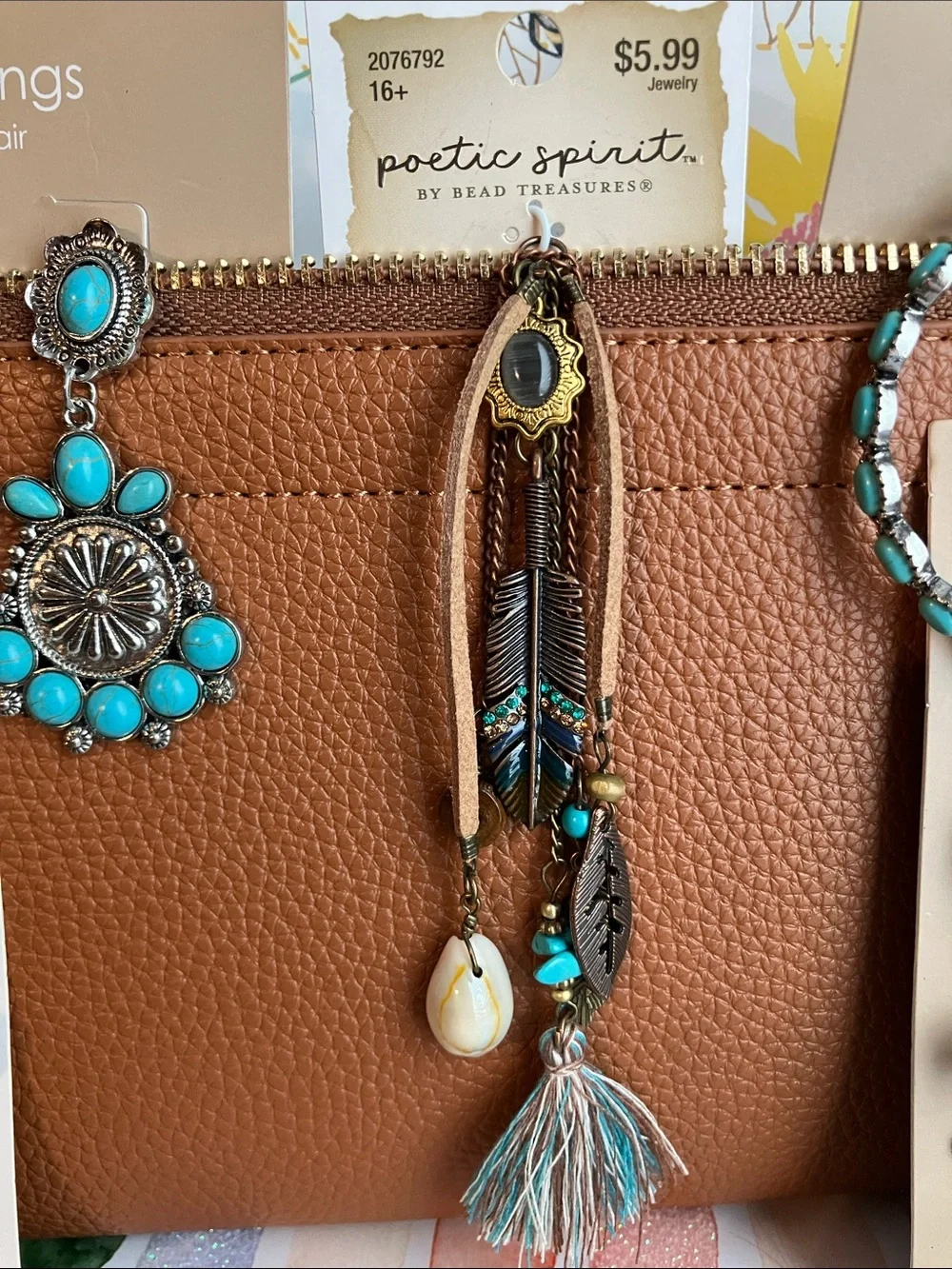 Turquoise &Silver-Tone Earring Set, 8 Unique Hair Pins, Bracelet& Bead Jewelry